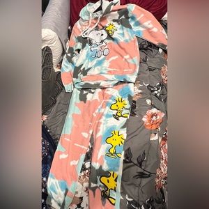 Peanut snoopy and Woodstock sweatsuit
